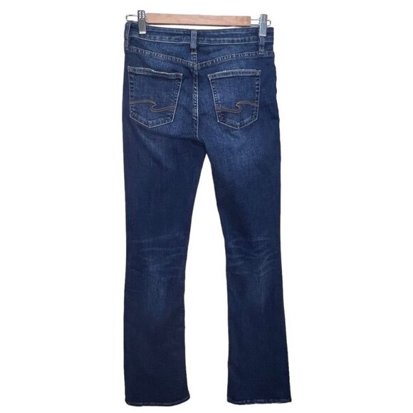 SILVER Jeans Aiko Slim Boot Mid Dark Wash Size  25 - Picture 5 of 10